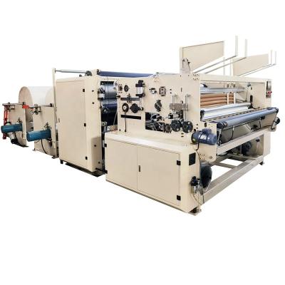 China Automatic Factory Kitchen Towel Paper Roll Making Machine for sale