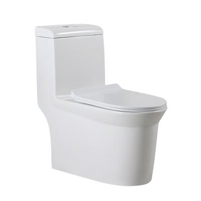 China Bulk Double-Flow Sale Ceramic Floor Stand Siphonic Cheap One Piece Toilet for sale