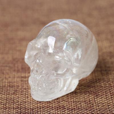 China Wholesale Natural China Crystal Skulls Quartz White Crystal Clear Skulls For Gift Decoration for sale