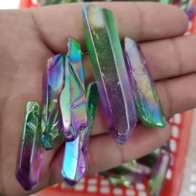 China China Aura Crystal Point Quartz Points Rough Purple kfcrystal Violet Crystal Quartz Point for sale