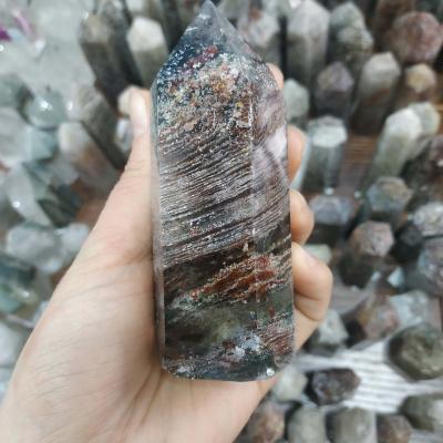 China Rare China Point Natural Crystal Ghost Thousand Layer Quartz Crystal Point Tower Healing for sale