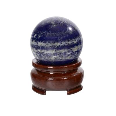 China Wholesale Natural Crystal Sphere Blue Quartz Crystal balls of China lapis lazuli gemstone for Feng Shui for sale