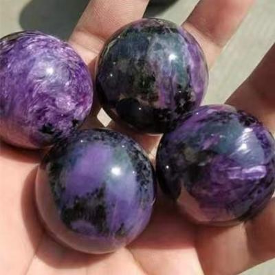 China Hot sale china charoite sphere crystal ball natural purple crystal sphere crystal craft for decoration for sale