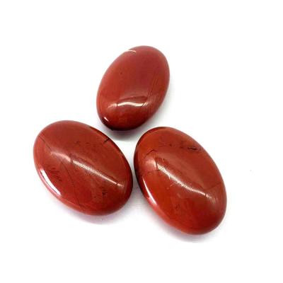 China Wholesale Natural Red Crystal Stone Jasper Palm Quartz Stone Polished Palm Crystal Stone From China for sale