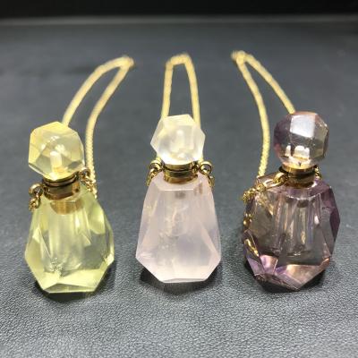 China China Wholesale Natural Top Quality High Quality Essential Oil Bottle Perumne Bottle Crystal Pendant for sale