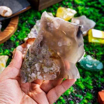 China China Natural Flower Healing Crystal Agate Stone Slab Wholesale High Quality for sale