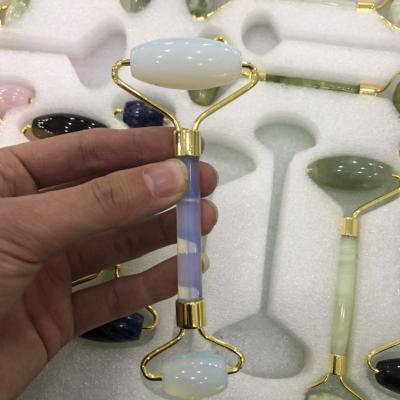 China China Natural Various Kinds Of Crystal Beauty Roller Face Neck Massage Double Head Stick Quartz, Amethyst, Rose, Jade, Lapis Lazuli for sale