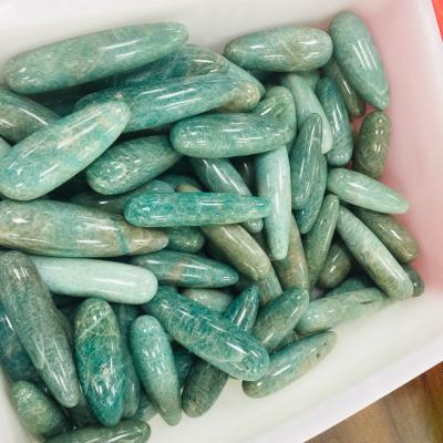 China Wholesale High Quality Natural China Reiki Stone Massage Stone Stick Amazonite Reiki Crafts Healing for sale