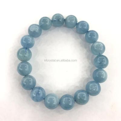 China China hot sale high quality blue green crystal beaded bracelet, unisex jewelry bracelet, 12mm for sale