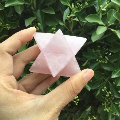 China Wholesale China Natural Gemstone Rose Merkaba Quartz Crystal For Sale for sale