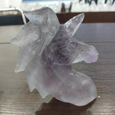 China China natural kfcrystal rock polished Amethyst Unicorn Carved Crystal crystal for sale for sale