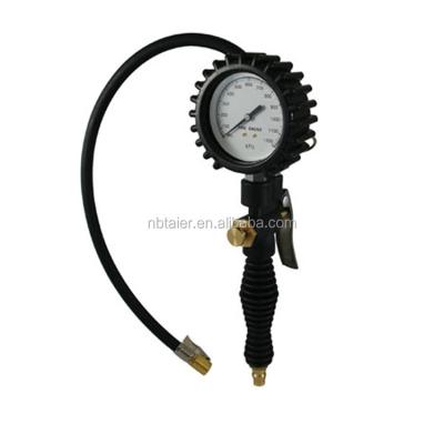 China Steel Tire Pressure Inflator With Gauge With Hose for sale