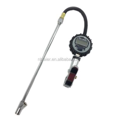 China Inflate Digital Dial Tire Pressure Gauges Long Chuck for sale