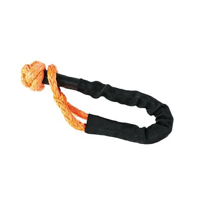 China High Tensile Soft Shackle Rope 4x4 Off Road Polyester Sleeve Hawser Uhmwpe Synthetic Soft Shackle Rope for sale