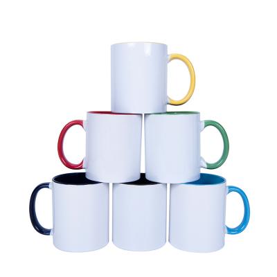 China Viable Wholesale Coffee Mug 11oz Ceramic Sublimation Blanks Blank Mug Supplier Sublimation Products For Heat Press for sale