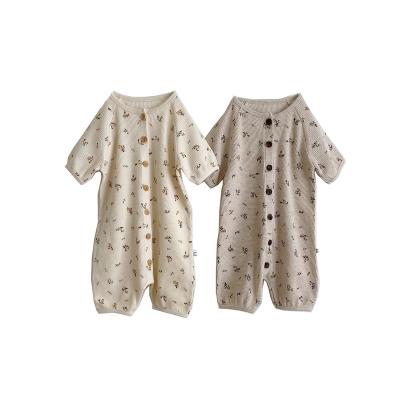 China Comfortable Cotton95% Newborn 0-2Years Pajamas Clothes Boys Romper Girls Baby Overalls for sale