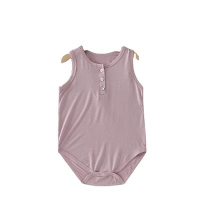 China Thermal Newborn Baby Clothes Summer Sleeveless Cotton Romper Infant Baby Boy Girls Rompers for sale