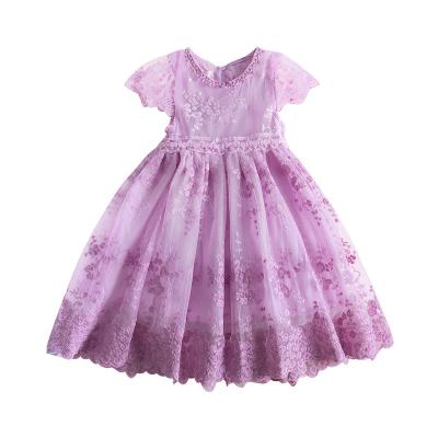 China 2022 Sleeveless Baby Girl Summer Princess Dress For Baby Anti-wrinkle Lace Children's Birthday Dresses Girls Dresses for sale