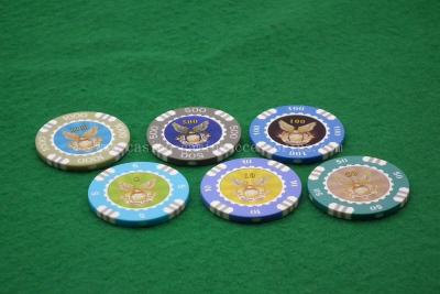 China Full Graphic RFID Casino Poker Chips Large Decorative Casino Blackjack Poker Chip for sale