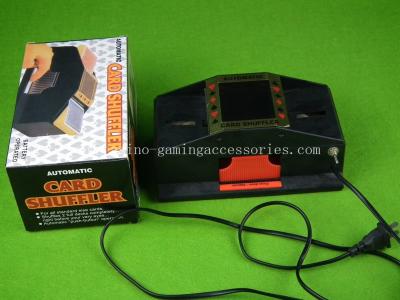 China Automatic 2 Deck Casino Card Shuffler Plastic Playing Cards Shuffling Machine for sale