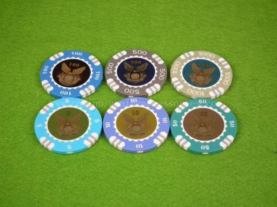 China Face Value 1000 ABS RFID Casino Chips Suited Custom Blackjack Casino Chips for sale