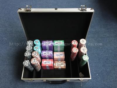 China Fancy Professional Deluxe 14 Gram Poker Chip Set With Round And Square for sale