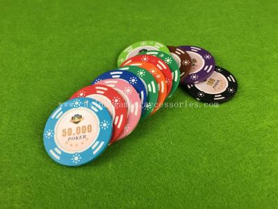 China Microplaquetas de pôquer compostas personalizadas do casino da argila 40mm/43mm/45mm à venda