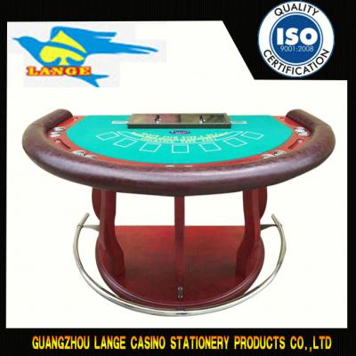 China 14 Seat Luxury Blackjack Poker Table Cup Holders Dimensions 2100x1200x780 mm for sale