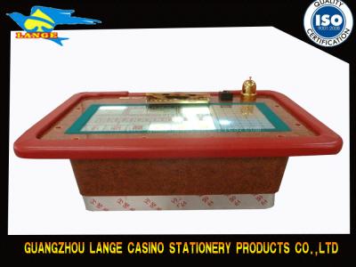 China Red Wood MDF Casino Crap Table , Professional LCD Board Crap Dice Bet Table for sale