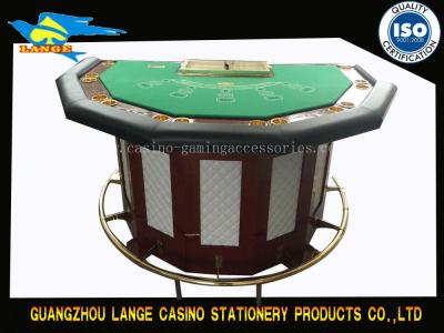 China Custom Built Unique Blackjack Poker Table Top PU Leather Size 2000x1200x980 mm for sale