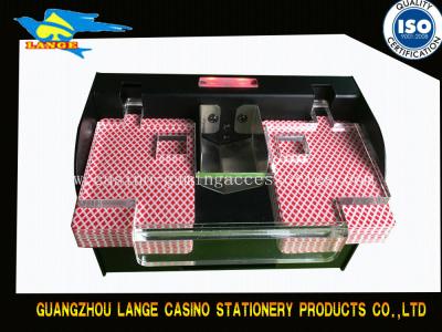 China Automatic Two Deck Baccarat Metal Playing Cards Shuffling Machine for sale