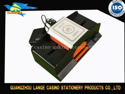 China Plastic Two Deck Casino Card Shuffler , Portable Casino Grade Automatic Card Shuffler for sale