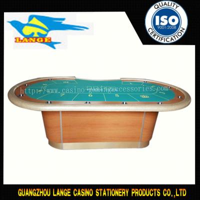 China Fireproof Casino Set Las Vegas Gambling Table MDF Orange Customer Picture for sale