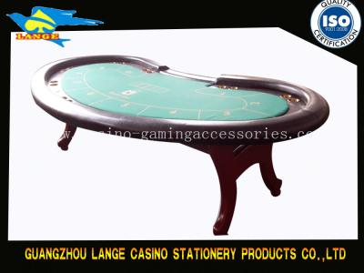 China Solid Wood H Leg Casino Texas Holdem Poker Table for sale