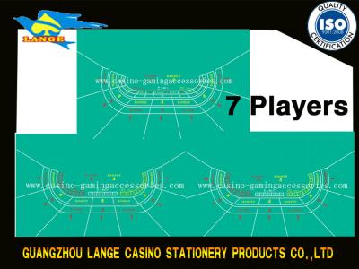 Cina Panno verde per le Tabelle della mazza, disposizione 220×130cm di velocità della Tabella del baccarat del casinò in vendita