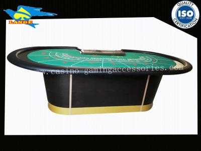 China Waterproof Fod Poker Casino Baccarat Table For 9 Player 102 Inch for sale