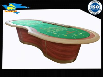 China Standard Poker Game Table / Casino Baccarat Table For 14 Players for sale