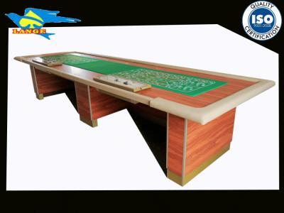 China Foldable Large Poker Casino Crap Table Customized 4380×1390×860mm for sale