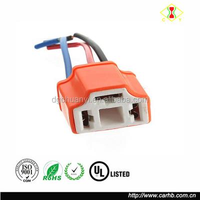 China Automotive H4 Headlight Bulb Connector Repair Block 3 Pin Including Wire for sale