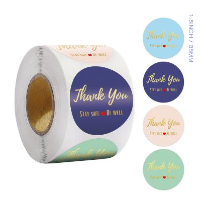 China Round Sticker Label Waterproof Sale Bargains Thank You Minimal Stickers Thank You For Supporting My Small Business Sticker for sale