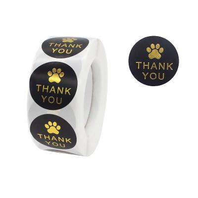 China Waterproof Trending Products Roll Label Self Adhesive Custom Thank You Stickers For Small Business for sale