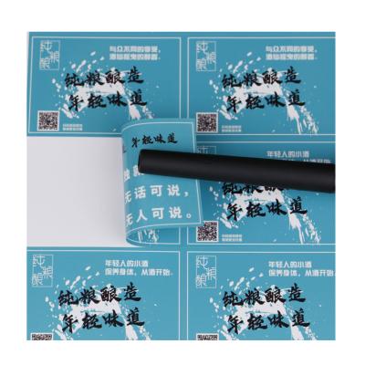 China Waterproof professional production high quality sticker vinyl roll labels for packaging double-sided printing sticker for sale