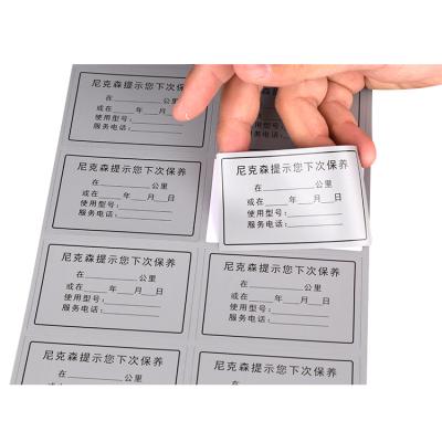 China OEM Waterproof Wholesale High Quality Cheap Customized Breakable Security Label for sale