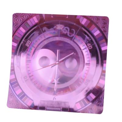 China Waterproof Custom Holographic PVC Laser Vinyl Sticker Private Labels Business Cards And Stickers for sale