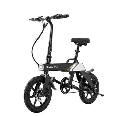 China Warehouse Aluminum Alloy 2022 Electric Bike 14Inch 36V 350W Tire European Cheap Electric Bike Wholesale Folding E-Bike Electric Bike for sale