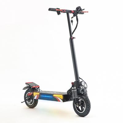 China 800w 48v unisex scooter 10inch wheel lithium battery folding fat tire electric adult skateboard 005A for sale