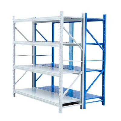 China Wholesale Storage Shelf Metal Steel Corrosion Protection Warehouse Light Duty Rack Stacking Racks for sale