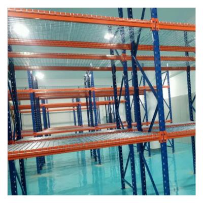 China Heavy Duty Corrosion Protection Warehouse Storage Pallet Racking Galvanized Wire Mesh Decking for sale