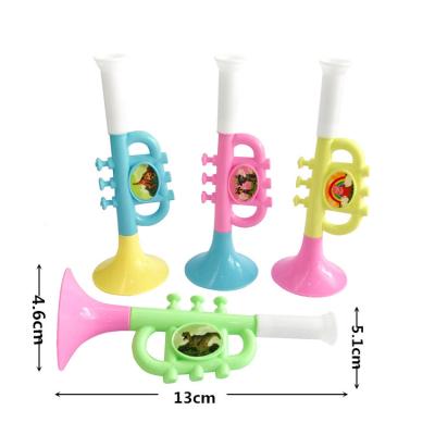 China Children's toys sell Mini Small Plastic Toy Trumpet wholesale cheap bulk colorful for sale