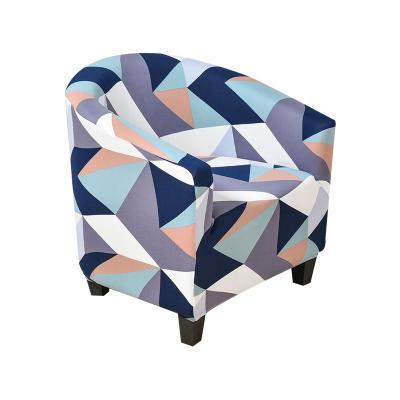 China New Design Club Elastic/Removable/Washable Single Seat Sofa Cover Stretch Bathtub Chair Printing Cover for sale